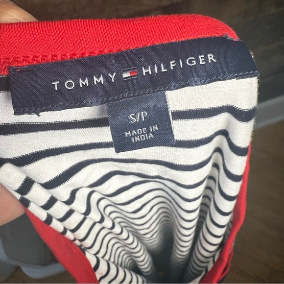 Tommy Hilfiger Small Petite Striped Tee Shirt Dress Americana LOGO NWT - Picture 6 of 10
